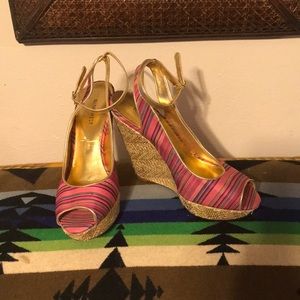 Wedge sandals 4 1/2 inch heel...Nine West